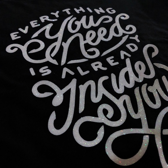 Christian Womens T Shirt - Sparkly Graphic Words - Picture 8 of 8